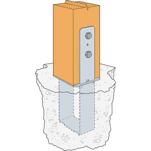 Simpson Strong-Tie CB66 CB Galvanized Column Base for 6x6 - size: 1 Each