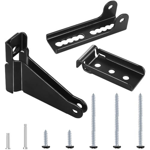 Reinforced Storm Door Closer Bracket, Screen Door Closer Replacement Part, Compatible with Andersen, Emco, Larson,Pella,40201 Door Repair Kit, for Wind Protection and Protecting Doors (Black) - style: Black