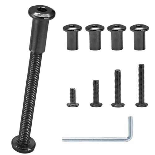 M6 Hex Drive Socket Cap Bolt Kit, Black, 30 Sets - color: Black, size: M6x20/30/40/50/60mm
