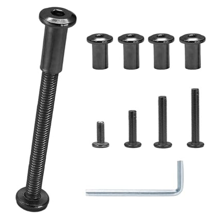 M6 Hex Drive Socket Cap Bolt Kit, Black, 30 Sets - color: Black, size: M6x20/30/40/50/60mm