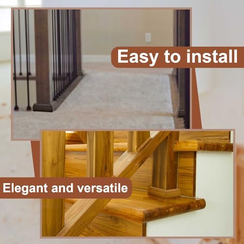 Blulu 2 Set 6" Newel Post Mounting Kit Deck Stair Floor Installation Kit - size: 6 Inch