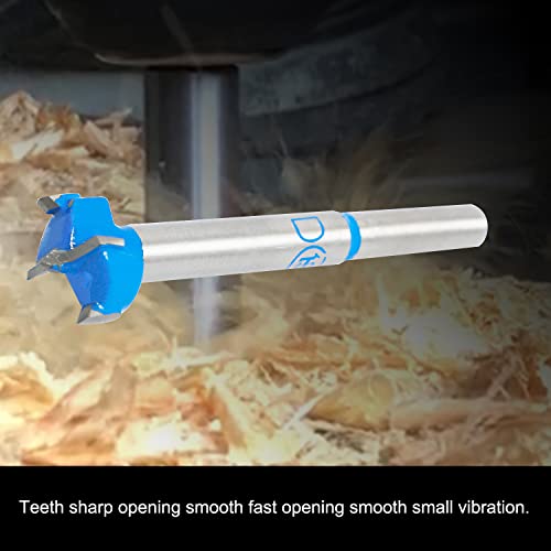 Forstner Drill Bits Professional Carbide Woodworking Hole Saw, Cutting Diameter 18mm, 2Pcs (Blue, Silver) - size: 18mm