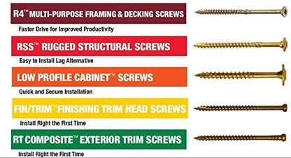GRK 14235 5/16" x 6" RSS™ Rugged Structural Screws 20 Count