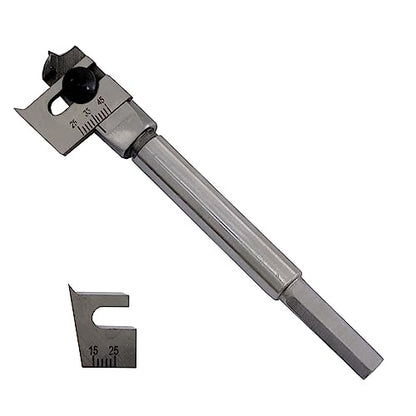 15-45mm Adjustable Spade Bit Set for Woodworking - 2 Pieces, 2 Flutes, 45mm Max Diameter - style: 15-45mm