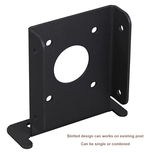4Pcs Adjustable 4x4 Wood Fence Pergola Post Base Brackets kit Heavy Duty Post Anchor Base Brackets for Deck Railing Mailbox