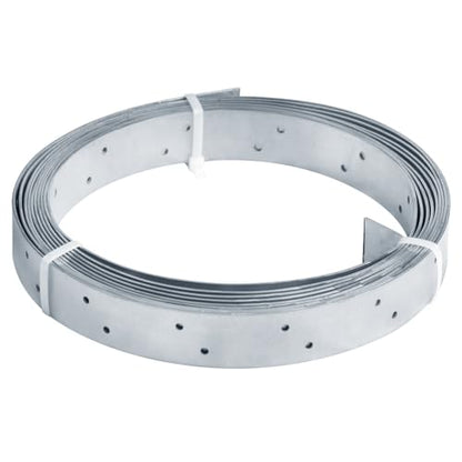 19.6' Metal Perforated Strap with Hole, 1-1/4" Width Coiled Strapping