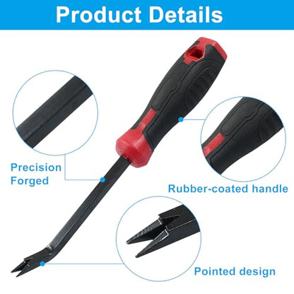 Heavy Duty Staple Puller Tool Set, 2 Pack - color: Yellow & Red, size: 6"&7.9"