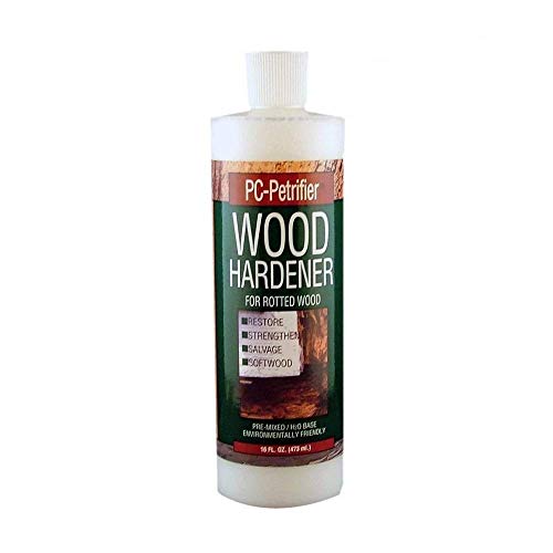 PC-Petrifier Wood Hardener 16oz & Premium Wood Filler White 16 FL OZ Home Improvement Rot Repair