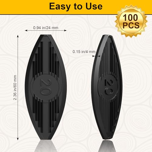 100 Pcs Plastic Biscuit Joiners, Self-Clamping Plate Joiner Clips