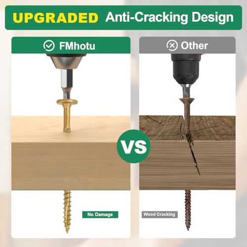2-7/8 Inch Heavy-Duty Outdoor Deck Screws - size: #14 x 2-7/8"