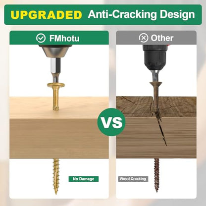 2-7/8 Inch Heavy-Duty Outdoor Deck Screws - size: #14 x 2-7/8"