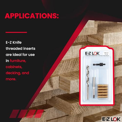 E-Z LOK Thread Repair Kit, 0.25-20 - size: 1/4-20 - 0.75", style: Brass