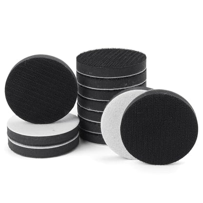 POLIWELL 12 Pack 3 Inch 75mm Foam Buffing Interface Pad