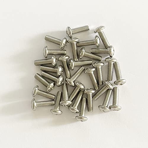 WAFJAMF 8/32 Thread (30 Pcs) 304 Stainless Steel Knob Pull Machine Screws Truss Head Screws Bolts for Cabinet Drawer (8#-32 x 1/2") - size: 8#-32 x 1/2"-30Pcs