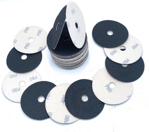 SIGNI 4 Inch Silicon Carbide Velour Sanding Discs 100 Pack for Sander,80#