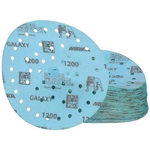 Mirka Galaxy Multifit 6 Inch Ceramic Discs, 1200 Grit, Hook & Loop, 50 Pack - size: Grit 1200