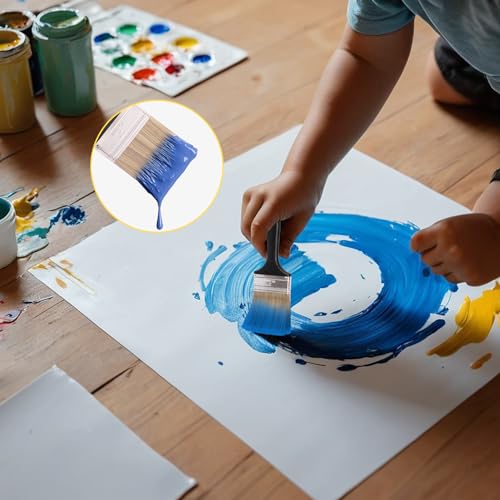 25 Pack 3 Inch Paint Brushes - A Professional Range of Wall Paint Brushes, Deck Paint Brush, and Chip Brushes - Perfect DIY Painting Tools for Your Home or Business KUKLIPJIM - size: 25 Pack 3 Inch