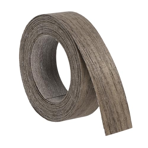 uxcell 7/8 Inch x 15ft Wood Veneer Edge Banding, Pre-Glued Flexible Black Walnut Edging Strips, Iron on with Hot Melt Adhesive Wood Tape for Cabinet Repair and Furniture Restoration - size: 7/8 Inch x 15ft