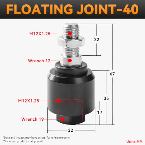 Cylinder Pneumatic FD-40 Accessories M12*1.25 Universal Swing Floating Joint - color: FD, size: 40