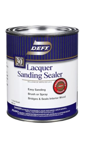DEFT/PPG ARCHITECTURAL FIN DFT015/04 1 qt Deft DFT015 Clear Lacquer Sanding Nitrocellulose Interior Wood Sealer, No Size, No Color