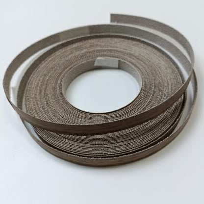 Real Black Walnut 1/2'' ×50' Wood Veneer Edge Banding Tape,Pre-glued Iron On Veneer Edging-Plywood Backed with Hot Melt Self Adhesive-Flexible Edging Strip for Furniture Cabinet Drawer Repair