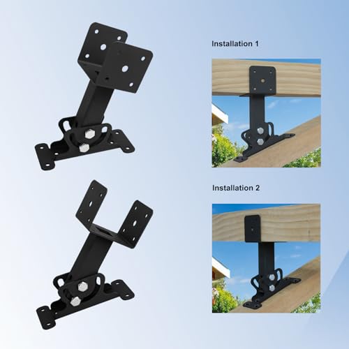 3Pcs Roof Riser Brackets Kit Pergola Beam Support Brackets