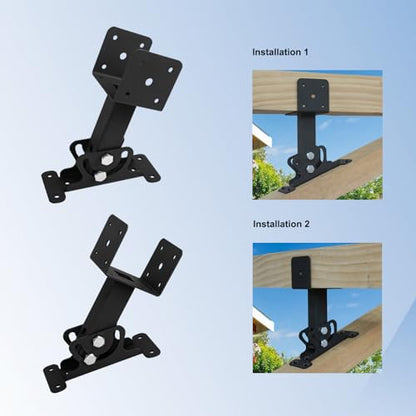 3Pcs Roof Riser Brackets Kit Pergola Beam Support Brackets