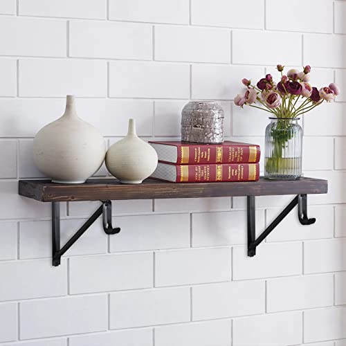 Closet Rod Brackets 11x9.5in, Closet Shelf Brackets 2 Pack, Black - size: 2 Pack, style: Black