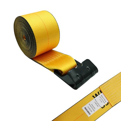 10 Pack 4"x30' Winch Straps Heavy Duty Tie Down Flat Hooks 16200 lbs - style: 10-pack