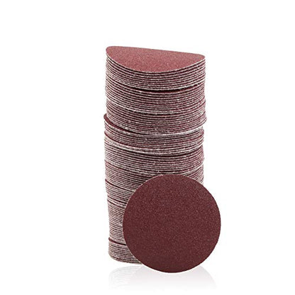 SPEEDWOX 100PCS 2" 150 Grit Sanding Discs, Hook and Loop No Hole Sandpaper - style: 150 Grit