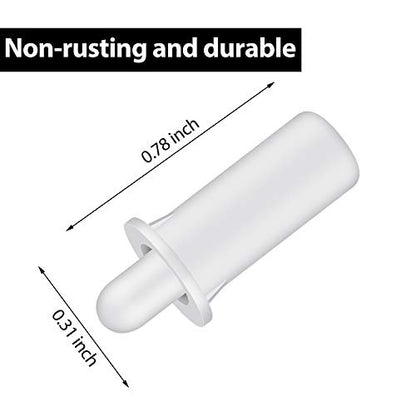 Maitys 40 Pcs Plantation Shutter Repair Pins Spring Loaded White,Short - size: Short