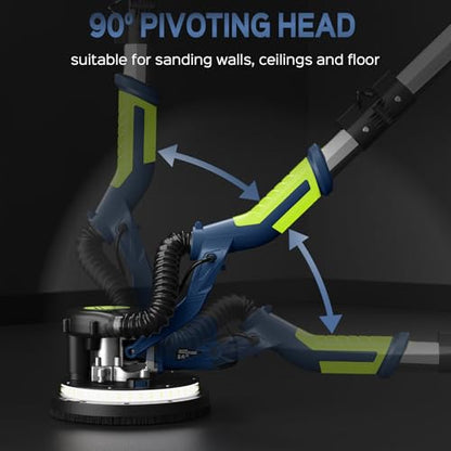 Drywall Sander, 2025 Upgraded 8-Amp Popcorn Ceiling Removal Tool, Blue - color: Dark Blue