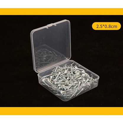50pcs Solid Wood Baseboard Seamless Nails Double-Headed Self-Tapping Screws Foot Line Nails Invisible Security Screws