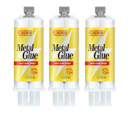 Metal Glue, 2 Part Heavy Duty Epoxy Adhesive - size: Metal Glue 3PCS
