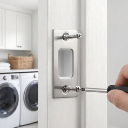 5 Pack Deadbolt Strike Plate, Stainless Steel Door Strike Plate, 2-3/4"