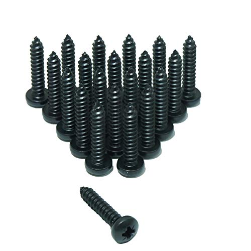 Penn Elcom No.8 Wood Screw Black S8K-24P- 24-Pack
