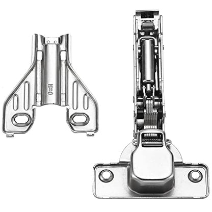 2Pcs Soft Close Face Frame Cabinet Hinges 50% Faster Install - size: 1 Pair