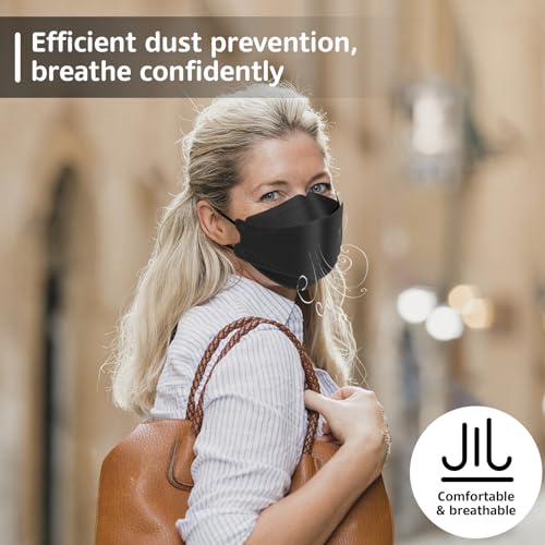 KN95 Face Masks 50 Pack, Breathable Comfortable and Disposable KN95 Mask, Black