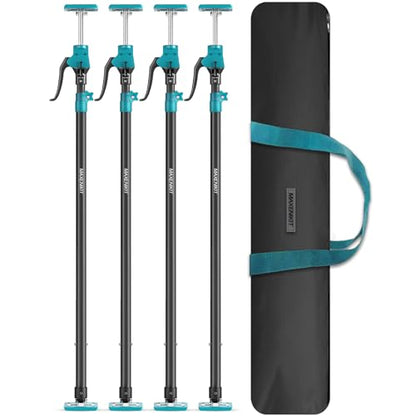 Third Hand Support Pole Heavy Duty, Cabinet Jacks for Installing Cabinets with 200 LBS Capacity and Expand from 49-1/5 to 114-1/5 in, 4-PC - size: 49.2" - 114.2" 4Pcs