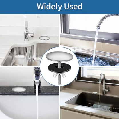 2 Inch Sink Hole Cover,Leak-Proof Metal Plug for Kitchen & Bathroom
