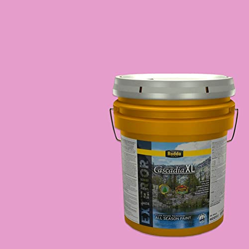 Rodda Paint CASCADIA XL Exterior Satin Paint & Primer in One, 5-Gallon, Blossoms in Spring - color: Blossoms in Spring, size: 640 Fl Oz (Pack of 1)