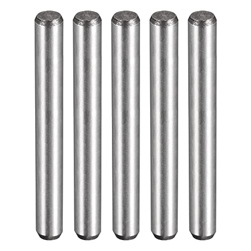 uxcell 1/4-Inch x 2-Inch Dowel Pins, Heat Treated Alloy Steel for Extra Hardness, Bright Finish and Accurate Alignment 5pcs - size: 1/4-Inch x 2-Inch