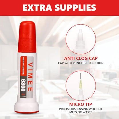 Super Glue Dispenser with Precision Needle Tips