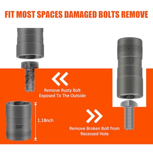 Bolt Extractor Kit,32Pcs Stripped Bolt Extractor Set for Impact Bolt&Nut - size: 32PCS