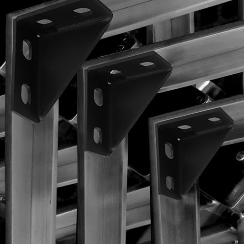 8Pcs 90 Degree Gusseted Fitting for 1-5/8" Channel, Angle Corner Bracket - size: 8 count