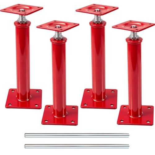4 Pack House Floor Jacks, 16"-21" Height Range, 11023 LBS Max Load - size: 16" - 21" (4 Pack)