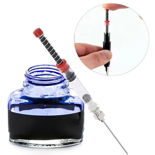5 Pack Syringe Set with Blunt Tip Needles Plastic Syringes for Glue Ink Liquid Filling Precision Applicator for Crafts Woodworking Rhinestones Refillable Easy Control and Clean