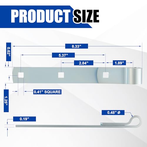 Yaocom 4 Pack 8" Zinc Strap Hinge Heavy Duty for Gate, Barn,Shed, Silver - color: Silver, size: 8 Inch