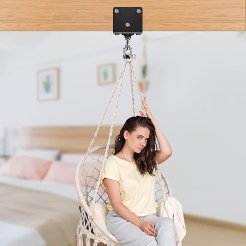 BeneLabel Heavy Bag Hanger for Punching Bag Beam Mount Hardware 360° Rotation Boxing Bag Ceiling Mount I-Beam Hanger for Hanging Heavy Punching Bags Wall Hangers - color: 360° Open-end clasps