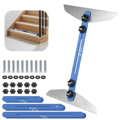Zihvfzu Adjustable Stair Tread Template Tool, 11-60 Inch